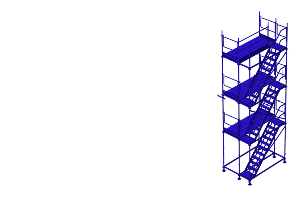 Gerüsttreppe Illustration