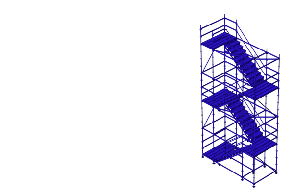 Baufluchttreppe Illustration